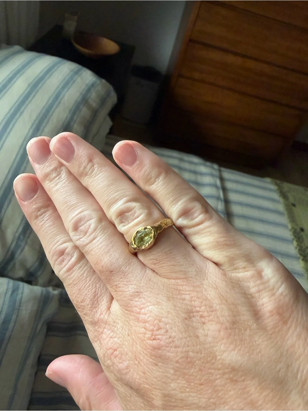 Simuero Faro Es Vedrà Gold Plated Ring